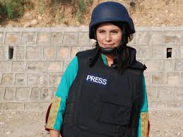 Pakistani female journalist