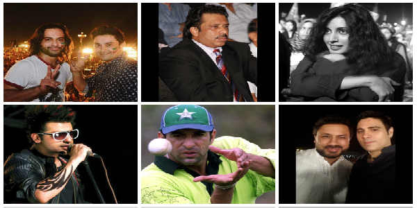 Pakistani Artists and Cricketers
