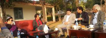 Imran Khan with Journalists